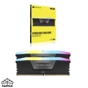 رم کورسیر Corsair Vengeance RGB DDR5 48GB (2×24GB) 7200MHz CL36 مشکی مخصوص Intel XMP