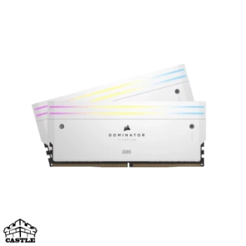 رم کورسیر Corsair Dominator Titanium RGB DDR5 32GB (2×16GB) 7200MHz CL34 سفید مخصوص Intel XMP