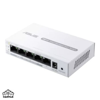 سوئیچ ایسوس ASUS ExpertWiFi EBP15 پنج‌پورتی با ۴ پورت PoE+ و مدیریت هوشمند