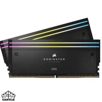 رم کورسیر Corsair Dominator Titanium RGB DDR5 32GB (2×16GB) 7200MHz CL34