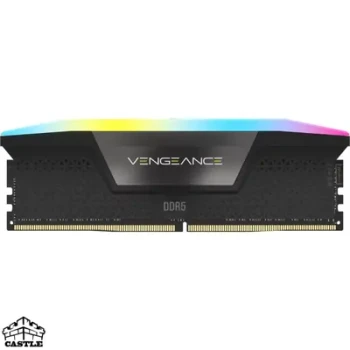 رم کورسیر VENGEANCE RGB DDR5 ظرفیت 32GB کیت 2×16 فرکانس 6600MHz CL38
