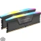 رم کورسیر VENGEANCE RGB DDR5 ظرفیت 32GB کیت 2×16 فرکانس 6400MHz CL30 رنگ خاکستری
