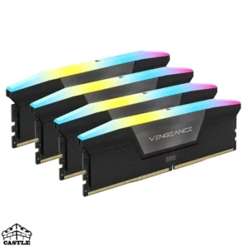 رم کورسیر VENGEANCE RGB DDR5 ظرفیت (96GB (4×24 فرکانس 6400MHz CL32